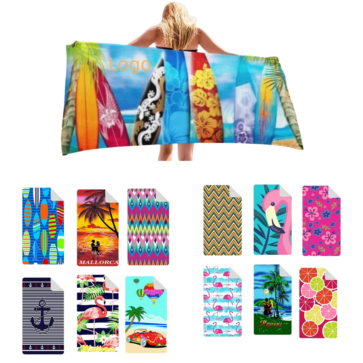 Sublimated Quick Dry Beach Towel 1