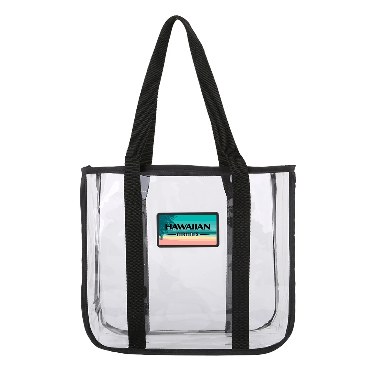 Premium Clear Stadium Approved Tote Bag w/ Shoulder Strap - Full Color Imprint 1
