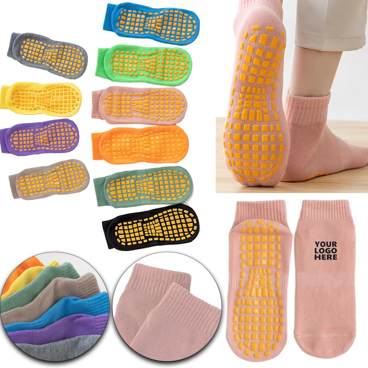 Full-Size Non-Slip Cotton Socks 1