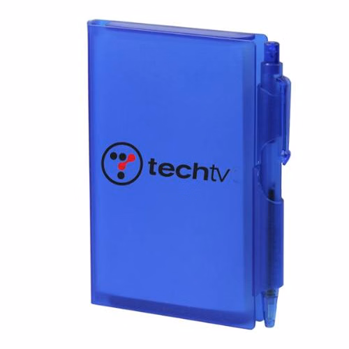 Hard Cover Note Pad w/ Pen
