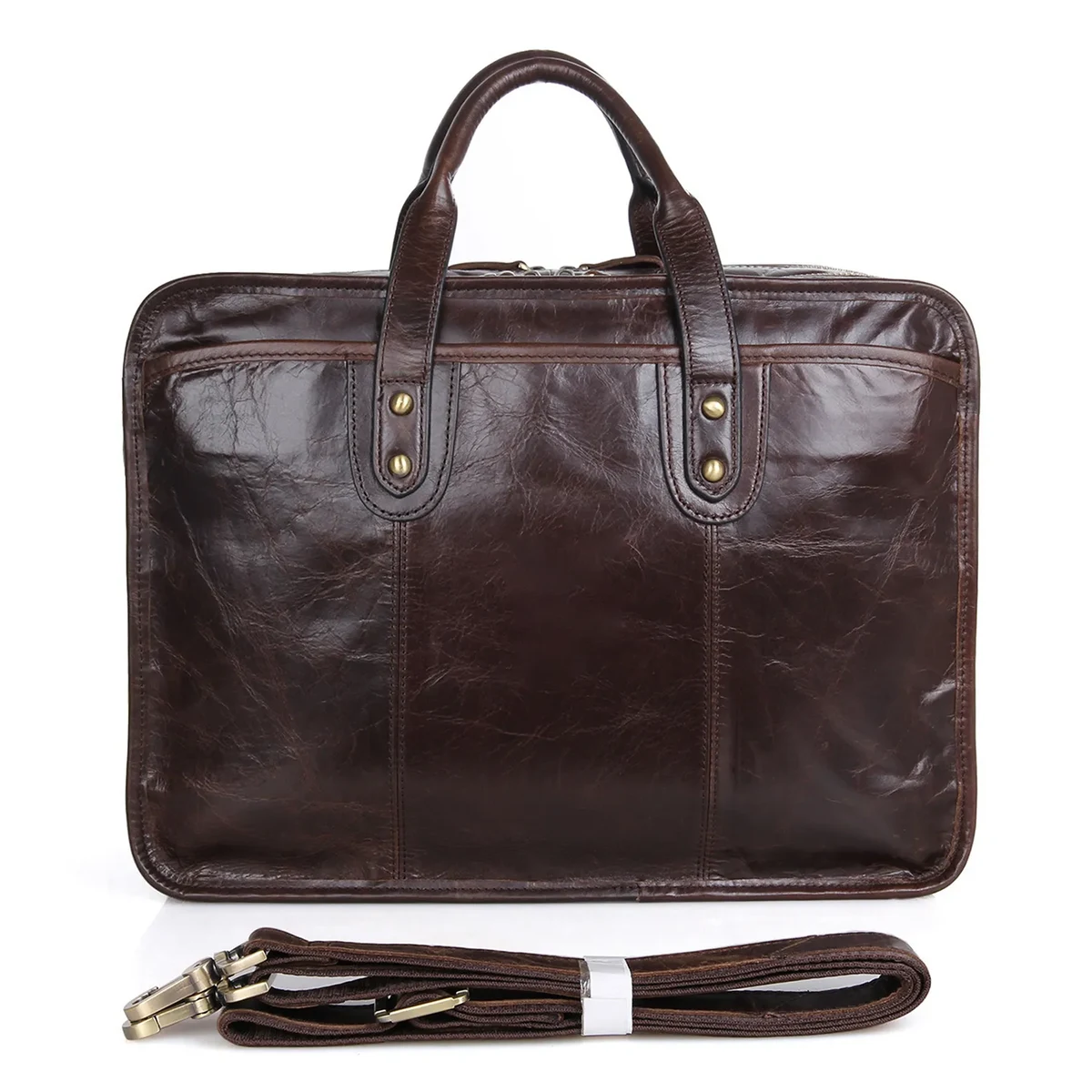 Leather Waterproof Briefcases Messenger bag for Men 1