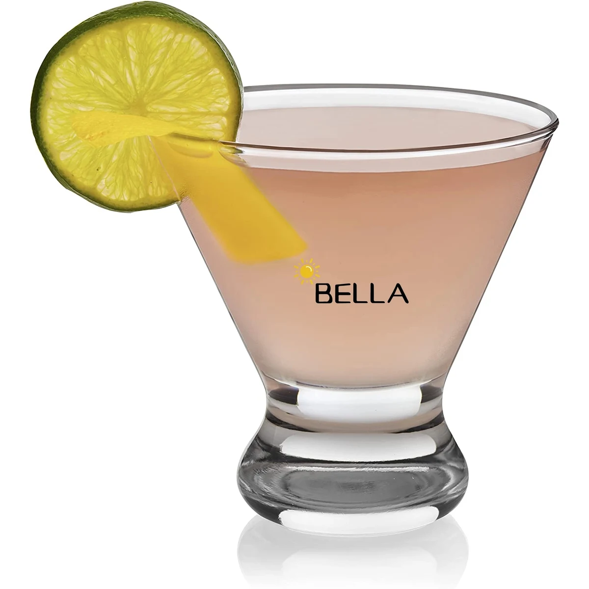 Brisbane Stemless Martini - Deep Etch 8oz 1