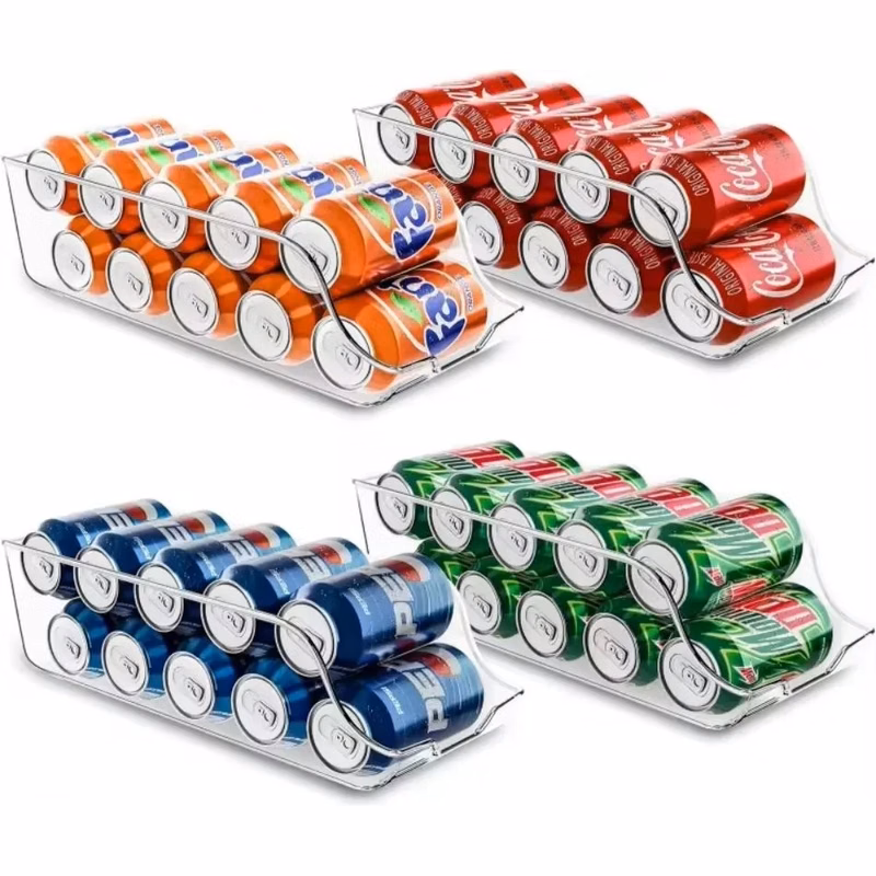 Clear Soda Can Organizer for Kitchen Storage