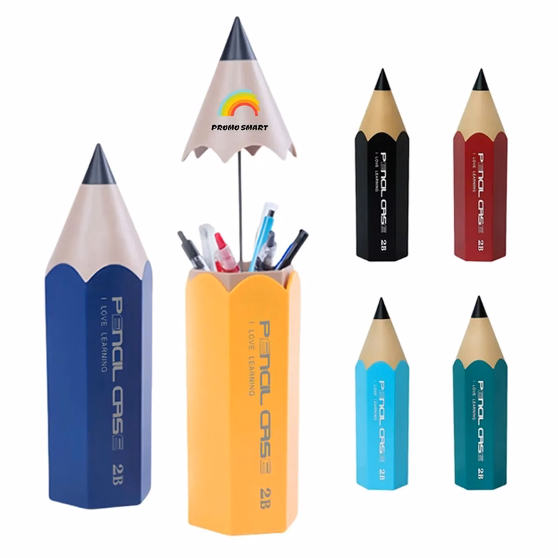 Pencil Shaped Desk Pen Holders Storage Dispenser Organizer