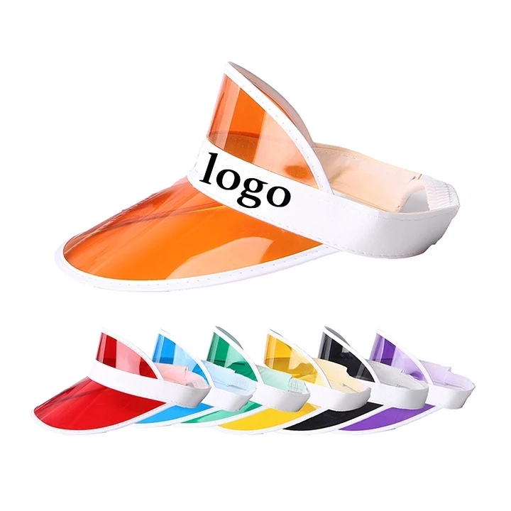 Colorful PVC Sun Visor Hat 1