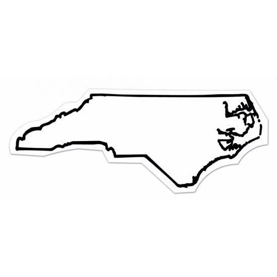 North Carolina State Shape Magnet - Full Color 1