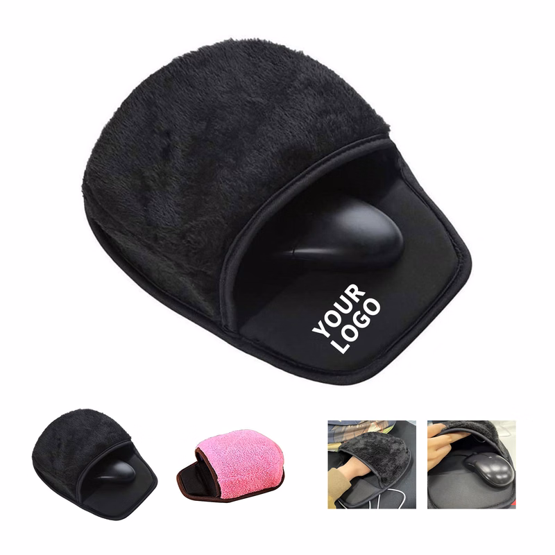 USB Powered Hand Warmer Mouse Pad 12" By 9" Short Plush