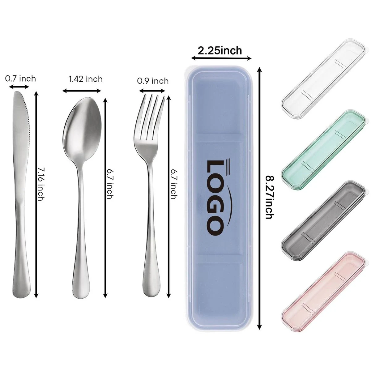 MOQ20 Portable Stainless Steel Reusable Utensils Set 1