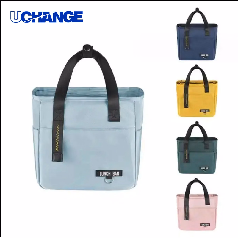 Zippered Thermal Oxford Lunch Bag Insulated Meal Carry