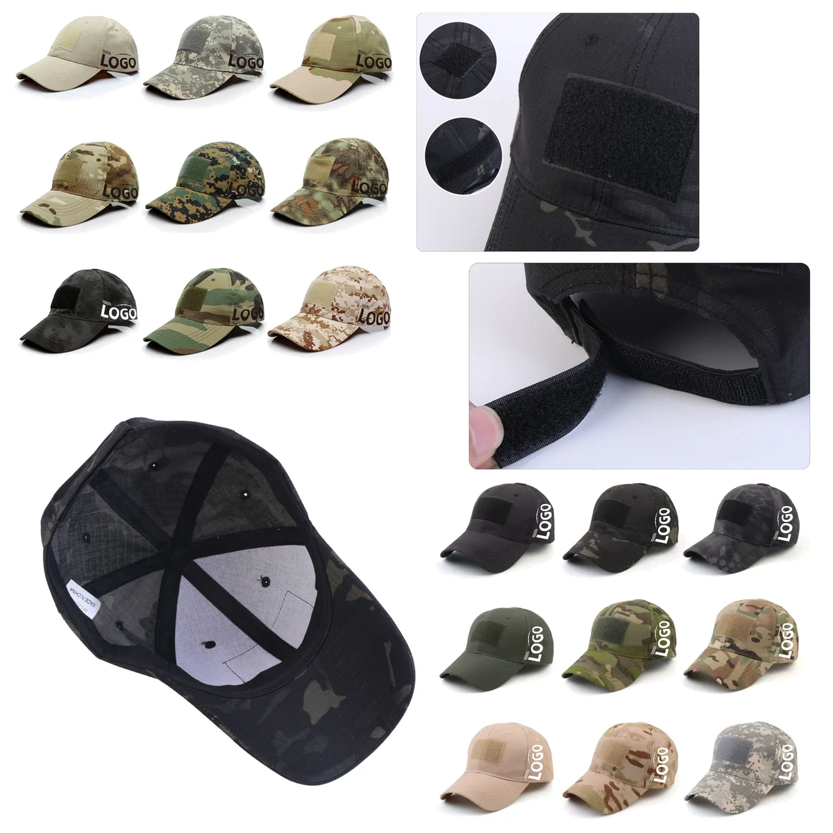 MOQ 2000 Tactical Camouflage Hat 1