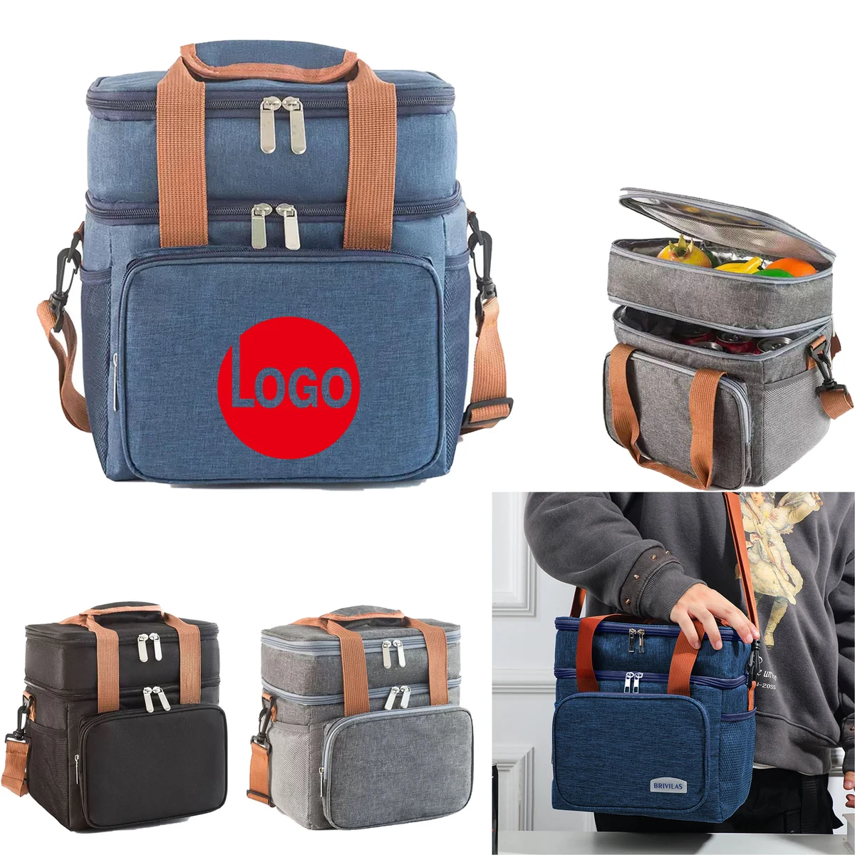 Double-Layer Insulated Lunch Bag 1