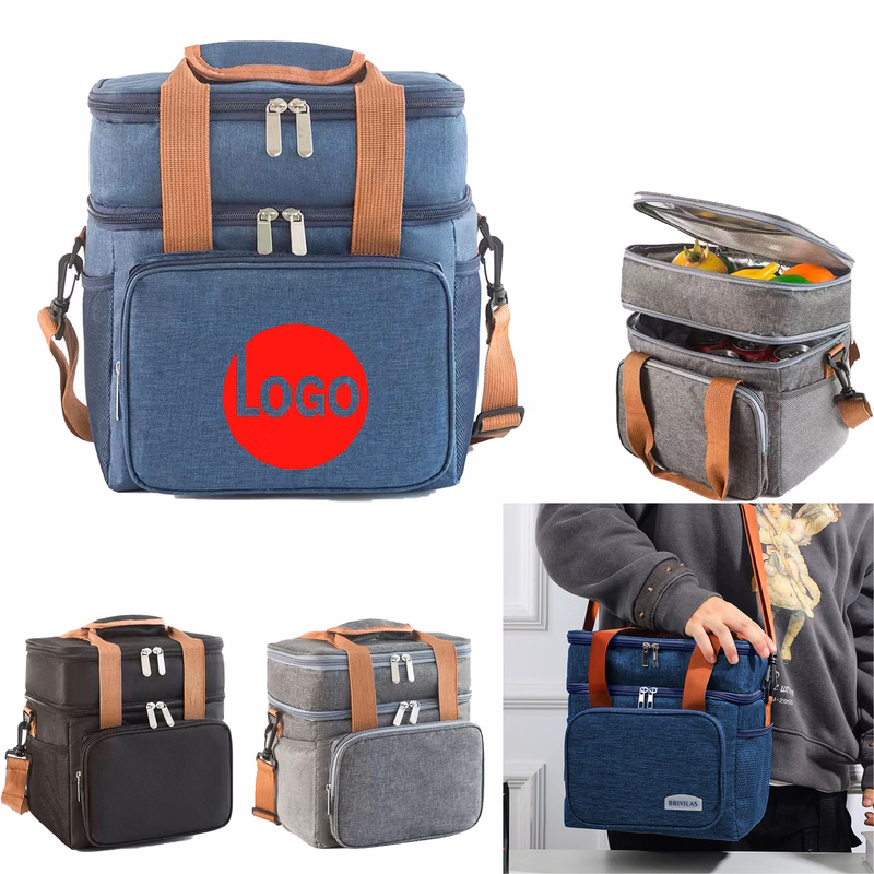 Double-Layer Insulated Lunch Bag
