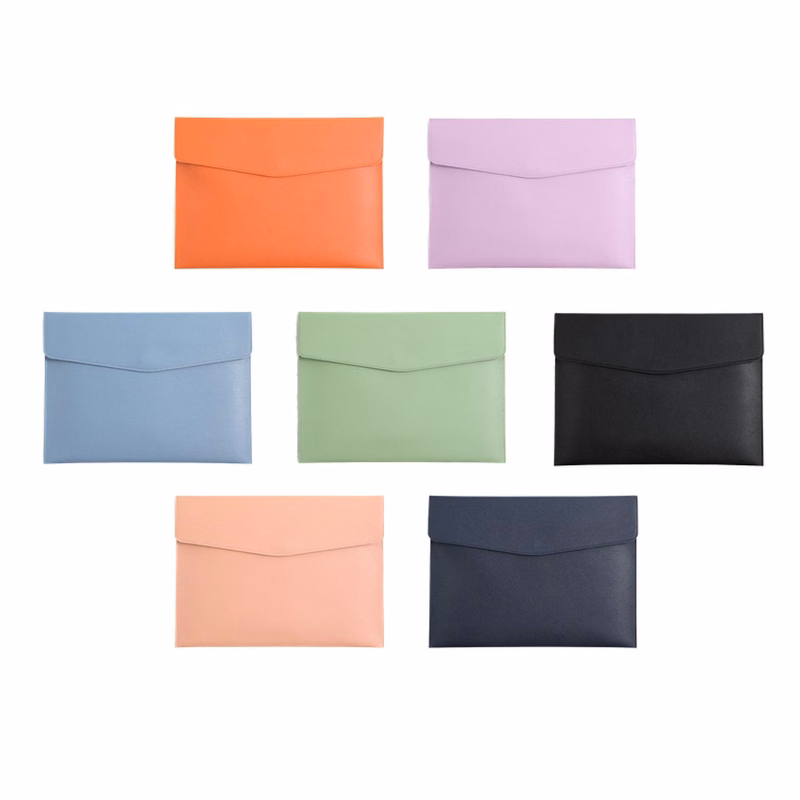 Wide-Opening PU Paper Organizer