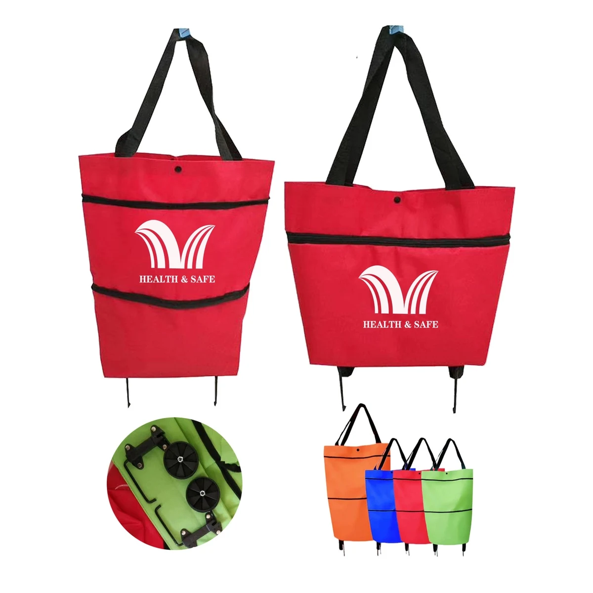 Foldable Wheel Shopping Bag 1
