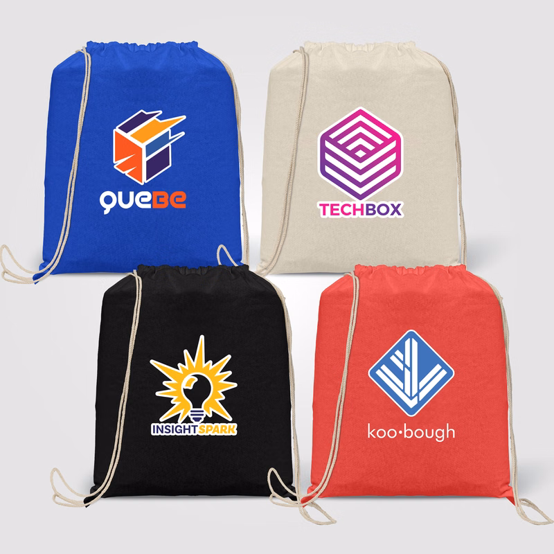 Java - 5 oz. Cotton Drawstring Backpack