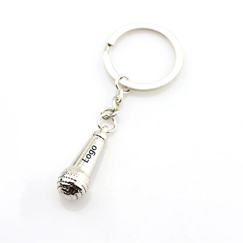 Mini Microphone Metal Key Chain 1