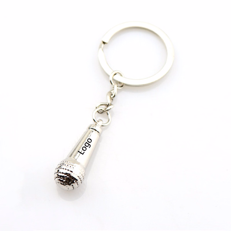 Mini Microphone Metal Key Chain