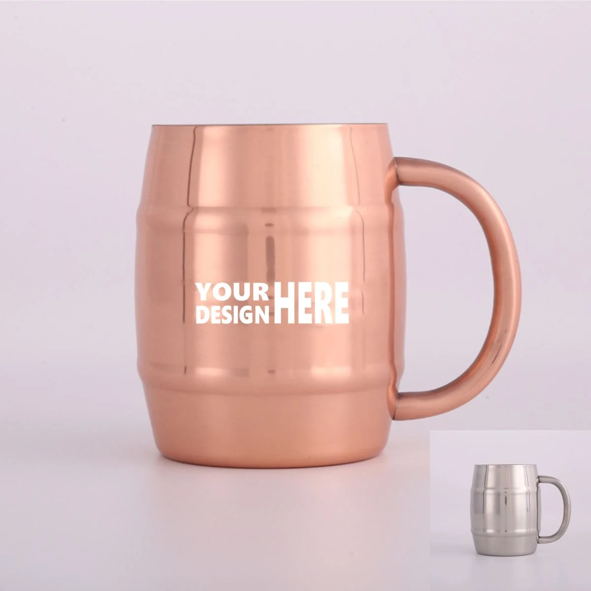 16 oz Copper Plated Stainless Steel Moscow Mule Mug 1