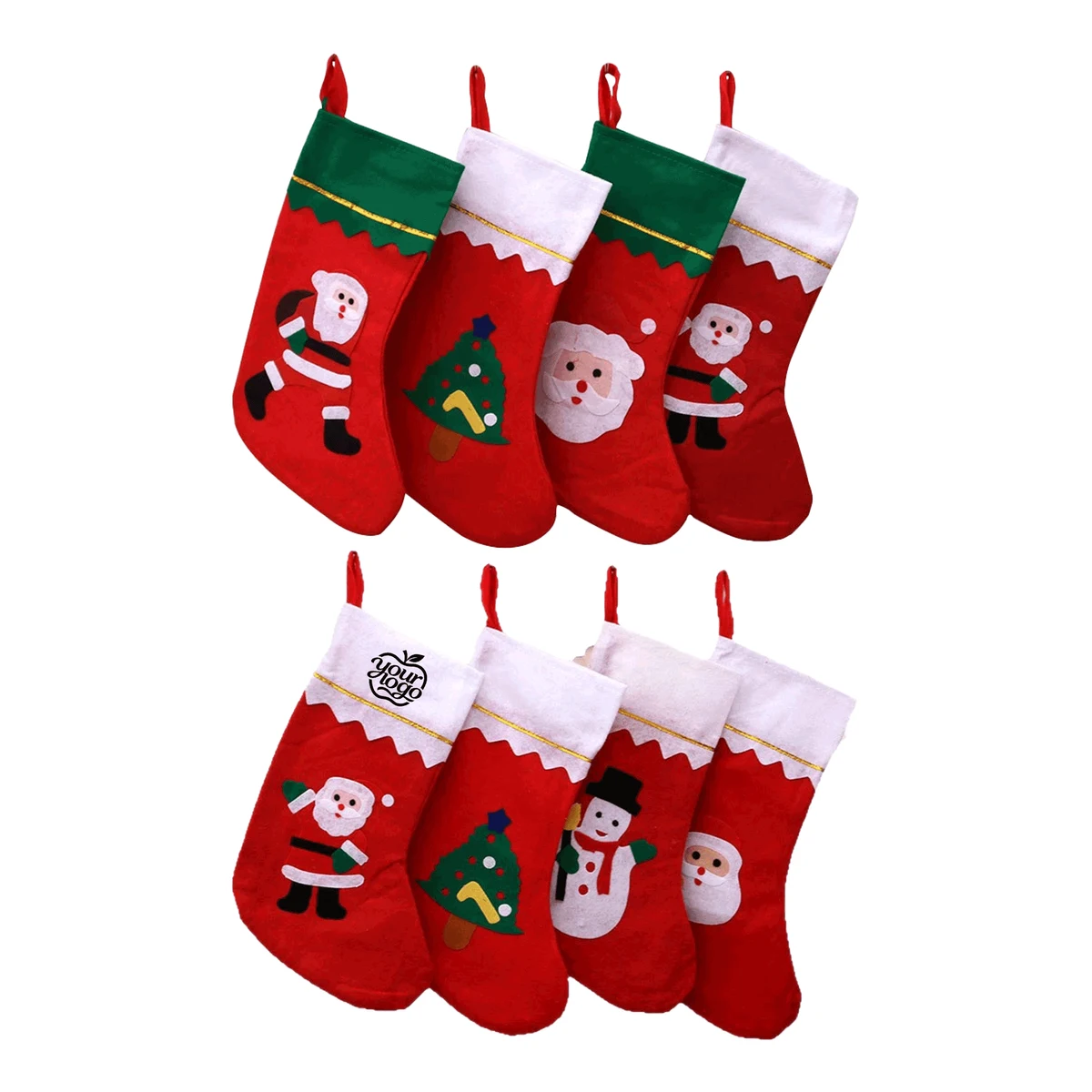 Eco-Friendly Thick Non-Woven Christmas Stocking 1