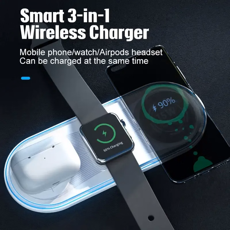 3 in 1 15Watt Wireless Charging Pad