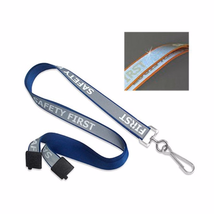 5/8" Polyester Lanyard Safety First with Breakaway (J-Hook)