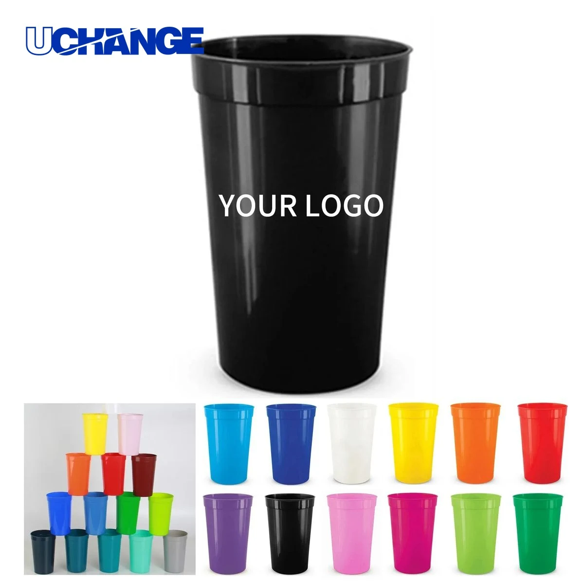 Plastic Stadium Cup 16oz BPA Free 1