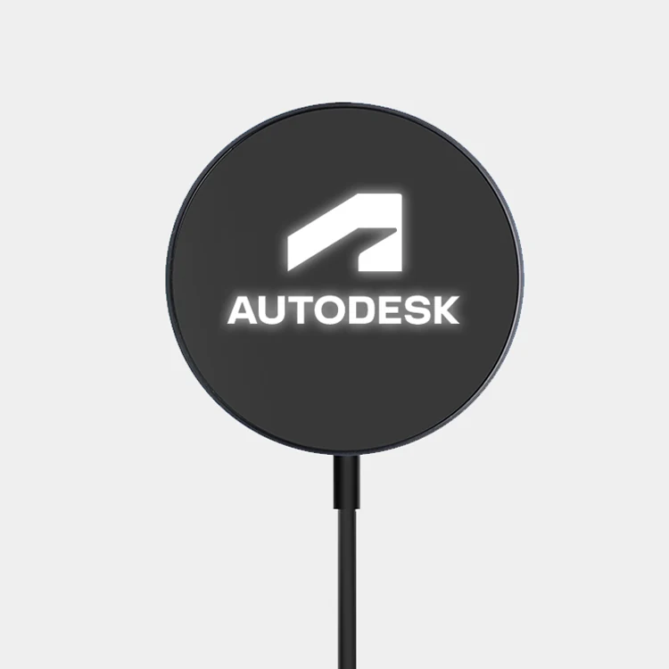 MagLED - 15W Qi Wireless charger with light up logo display 1
