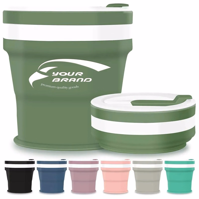 Collapsible Silicone Travel Coffee Cup