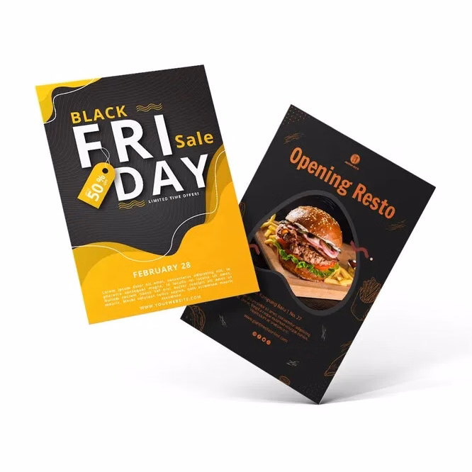 Business Flyers - Printed Front & back (90 lb. Paper )