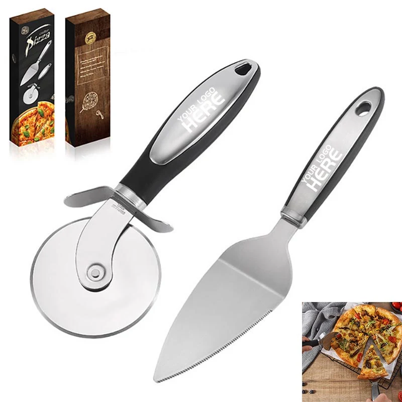 Pizza knife and spatula two-piece set 1