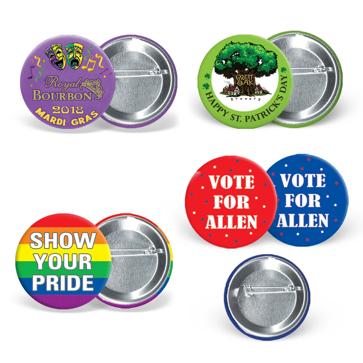 2 1/4" Custom Printed Buttons 1