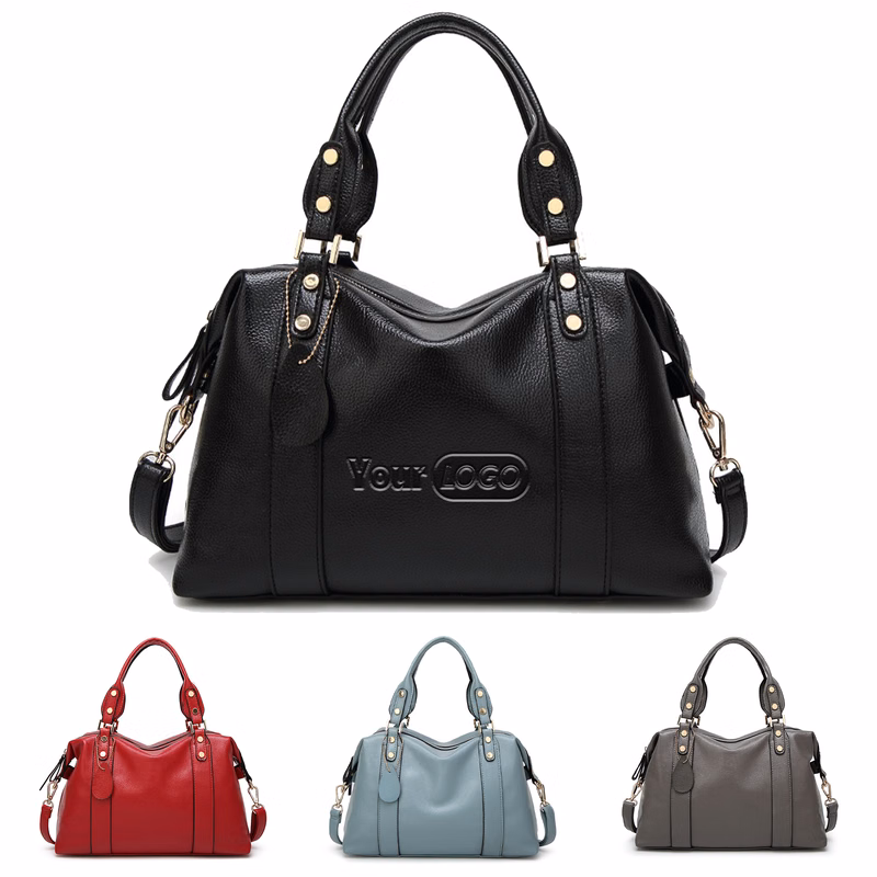 PU Purse Handle Shoulder Tote Bag