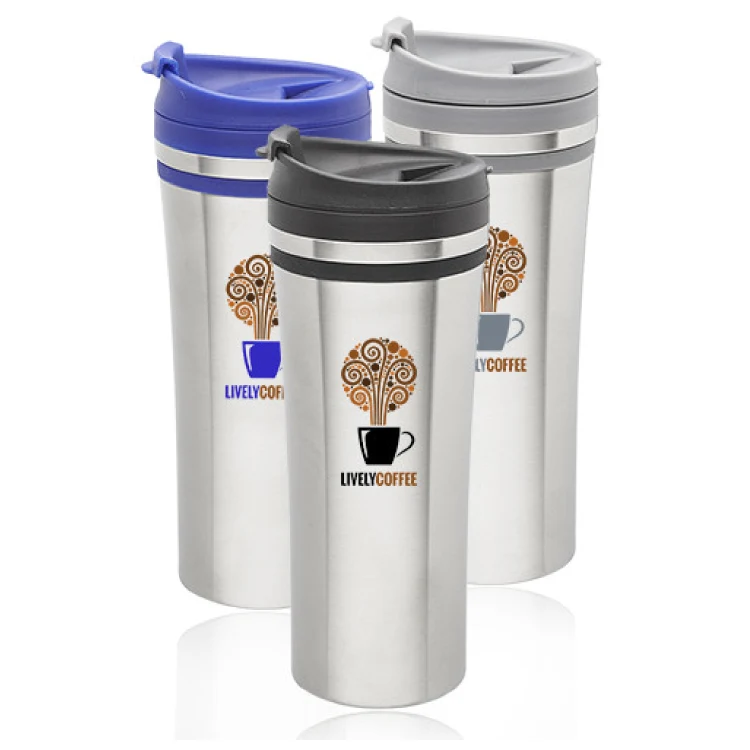 15 oz. Insulated Stainless Steel Travel Mug - BPA Free 1