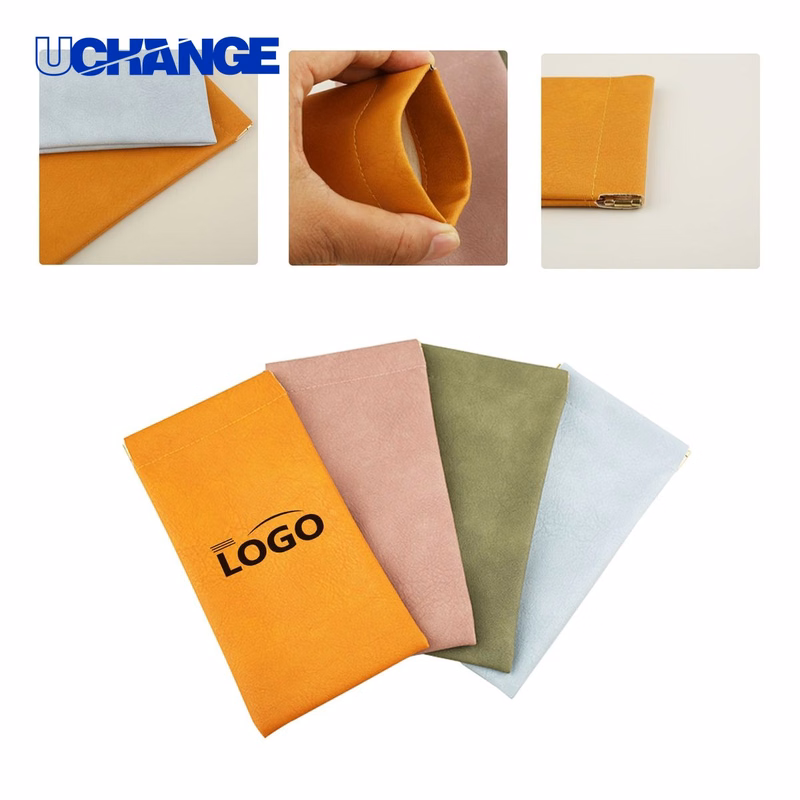 Eyewear Custom Automatic Closing PVC Glasses Pouch Organizer