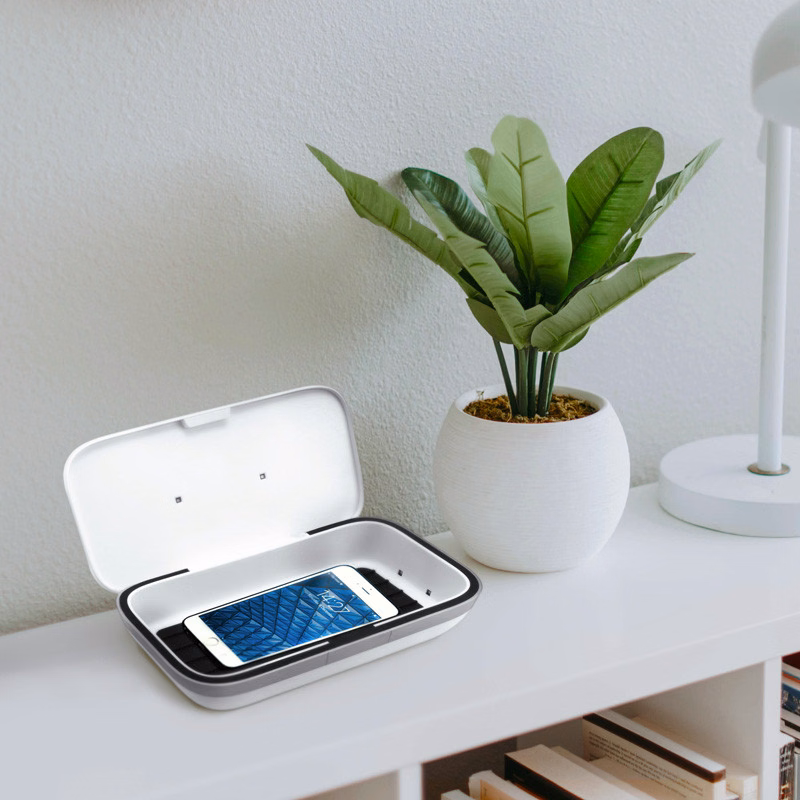 Chi-Charge UV-C Phone Sanitizer Box with Wireless Charging