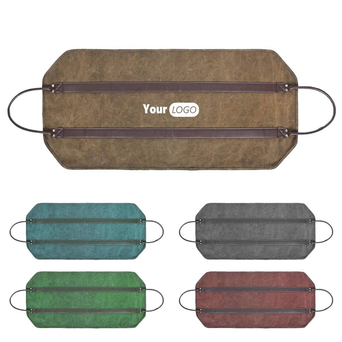 Canvas Stylish And Functional Firewood Carrying Bag, custom tote bag with logo imprint 1