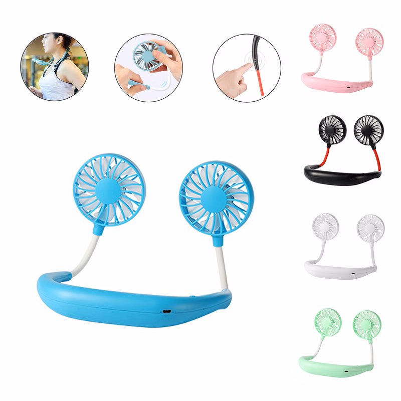 Neck Hanging Style Dual Cooling Fan