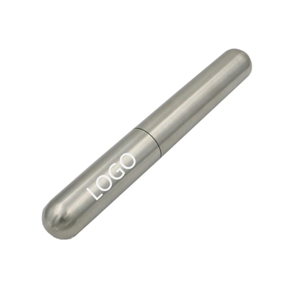 Single Tube Thickened Stainless Steel Cigar Holder Humidor 1