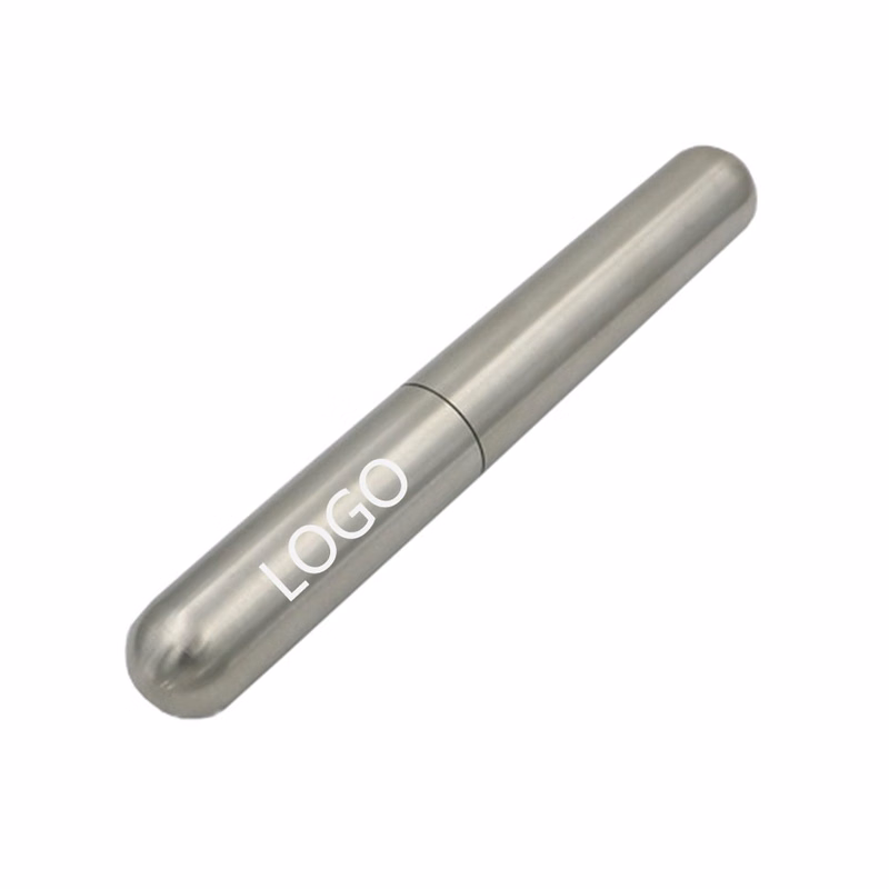 Single Tube Thickened Stainless Steel Cigar Holder Humidor
