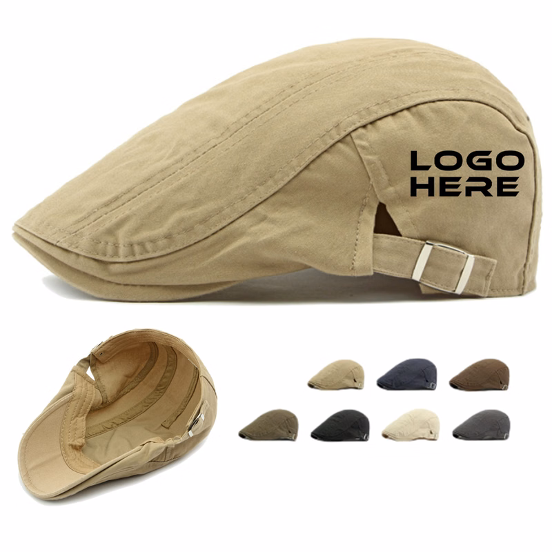 Mens Cotton Newsboy Cap