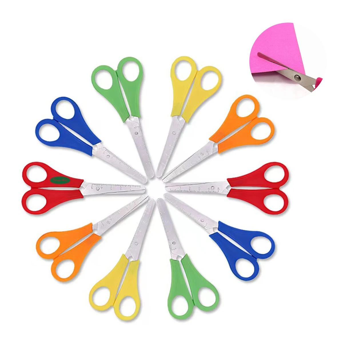 Children's Safety Scissors with Ruler Markings 1