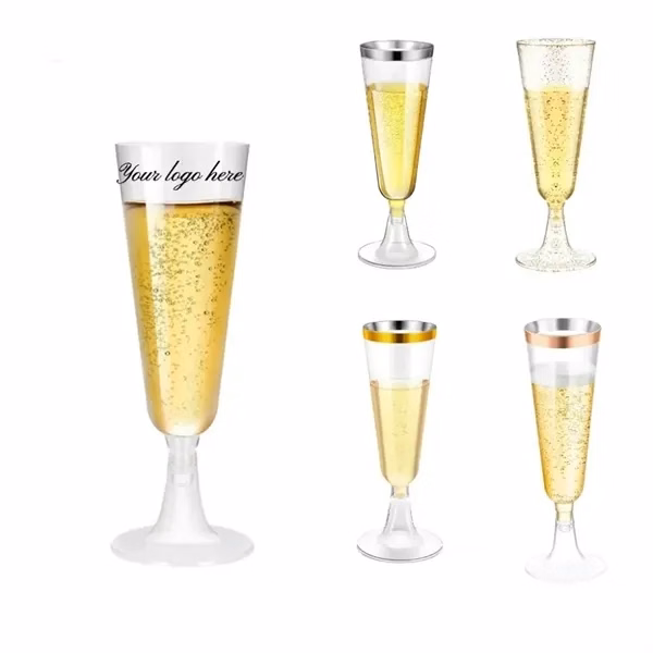 Plastic Flutes Plastic Champagne Glasses for Commutes, Fitness and Travel
