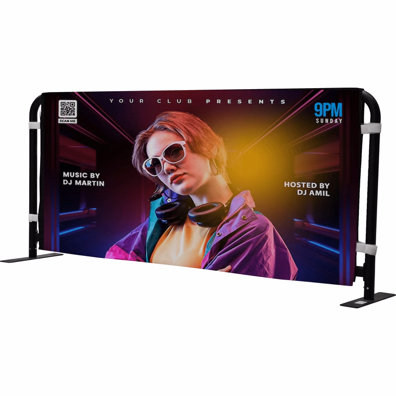 6.5ft Crowd Barrier Jacket- Full Kit