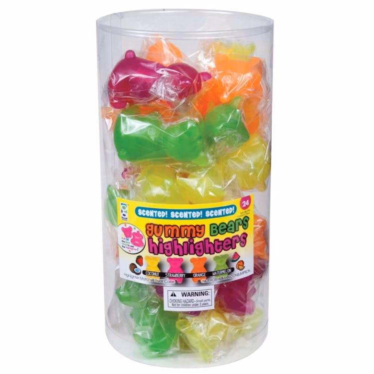 Gummy Bear Scented Highlighters 24/Tb