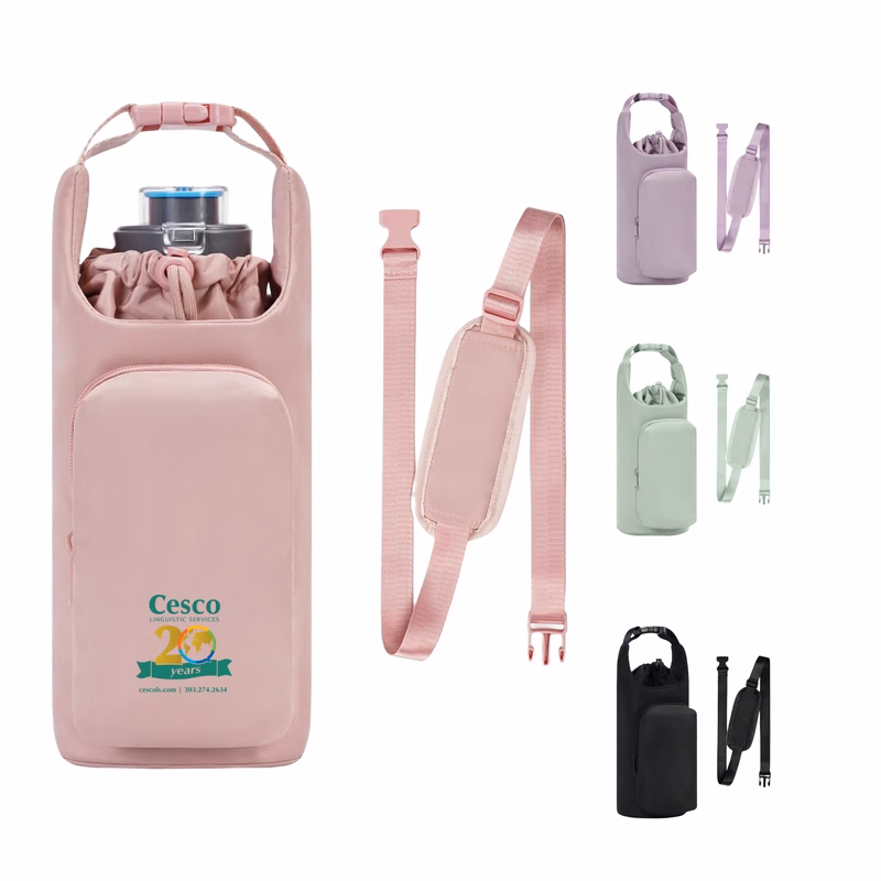 Water Bottle Carrier With Phone Pocket
