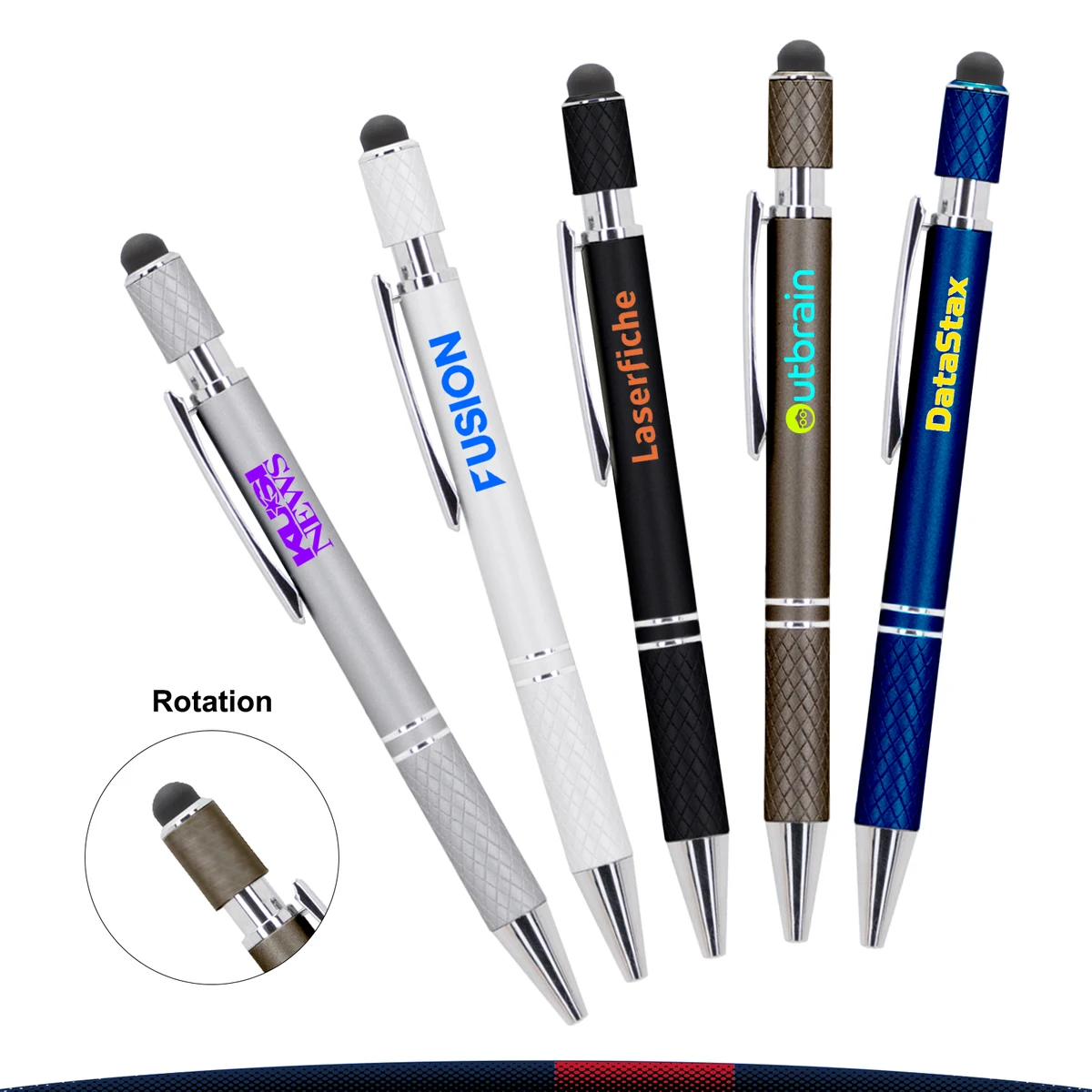 Fridenot Spin It Executive Metal Stylus Ballpoint Pen 1