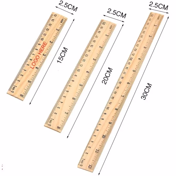 12"/ 30cm Wooden Ruler