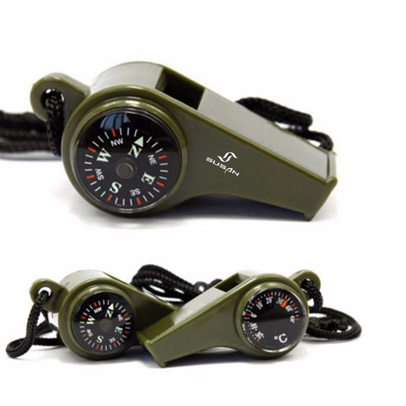 Compass Thermometer Referee Plastic Whistle