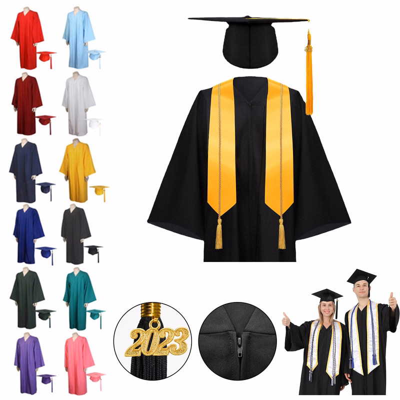 Graduation Matte Gown Cap Set
