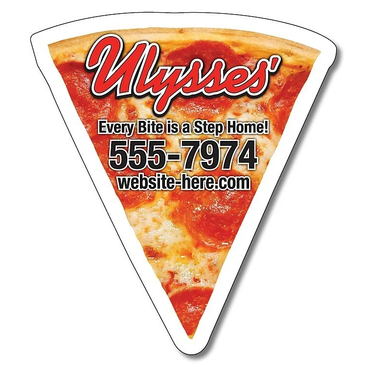 Magnet - Pizza Slice Shape (3.125x3.5) - 30 mil. 1